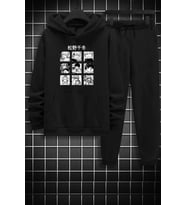 Unisex Ken Kaneki Baskılı Eşofman Takımı (Siyah)