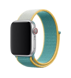 BİPOWER Apple Watch 42-44mm KRD3 Hasır Kordon - Sport (Yeşil)