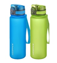 Uzspace 2'li Tritan Matara Seti 500 ml 14 Farklı Renk Seçeneği FiftyFifty (Mavi-Yeşil)