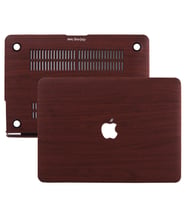MacBook Air Kılıf HardCase A1369 A1466 2017 Öncesi Uyumlu Koruyucu Kılıf Wood01 (Kahverengi)