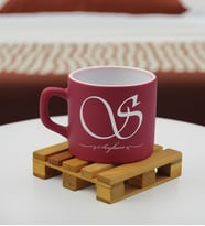 BK Gift Kişiye Özel İsimli Renkli Middle Çay & Kahve Fincanı-5(14 Renk Seçeneği), Arkadaşa Hediye, Sevgiliye Hediye, Doğum Günü Hediyesi (Leylak)