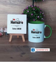 Hemşire Dekoratif Taş, Kupa Bardak Kırmızı Hediye (Model 13)