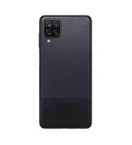 Samsung Galaxy A12 Logolu Kasa Kapak SM-A125F (Siyah)
