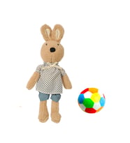 SOFT TOP HEDİYELİ - İthal Peluş Sevimli Tavşan (45 cm) (Lacivert)