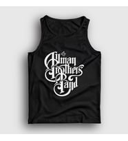Presmono Unisex Beyaz Logo The Allman Brothers Band Atlet 465900tt (Siyah)