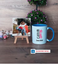 Ablaya Hediye Fotoğraflı Dekoratif Taş, Kupa Bardak Beyaz Hediye (Model 4)