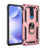 Xiaomi Poco X2 Kılıf Yüzüklü Zırh Tank Vega (Rose)