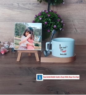 Harika Anne Fotoğraflı Dekoratif Taş, Kupa Bardak Beyaz Hediye (Model 8)