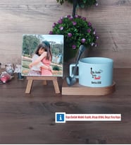 Harika Anne Fotoğraflı Dekoratif Taş, Kupa Bardak Beyaz Hediye (Model 8)