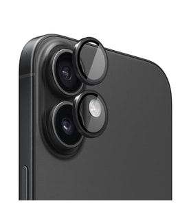 Microsonic Apple iPhone 16 Plus Tekli Kamera Lens Koruma Camı Yeşil (Siyah)