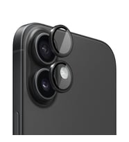Microsonic Apple iPhone 16 Plus Tekli Kamera Lens Koruma Camı Yeşil (Siyah)