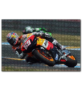 Cakapuzzle Le Mans Yarışçı Motogp 500cc Motosiklet Görseli  Puzzle Yapboz MDF (Ahşap) (1000 Parça)