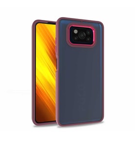 Xiaomi Poco X3 Kılıf Zore Flora Buton,Kenar Çevresi Renkli Kılıf (Kırmızı)