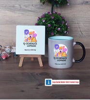İş Güvenliği Uzmanı Dekoratif Taş, Kupa Bardak Kırmızı Hediye (Model 8)