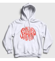 Presmono Unisex Beyaz Sapnap V2 Flame Alev Ateş Minecraft Kapüşonlu Sweatshirt 504313tt (Beyaz)