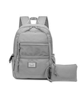 Smart Bags Sırt Çantası Okul Boyu Kalem Kutusu Hediyeli 3237 (Vizon)