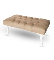 100 cm Kapitoneli Ayak Ucu Kapı Önü Antre Bench Puf (Vizon)