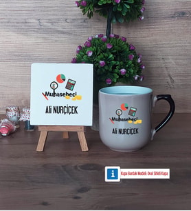 Muhasebeci Dekoratif Taş, Kupa Bardak Kırmızı Hediye (Model 9)