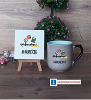 Muhasebeci Dekoratif Taş, Kupa Bardak Kırmızı Hediye (Model 9)