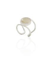 Kadir Jewellery 925 Ayar Gümüş Kaplama Zirkon Taşlı  Kadın Minimal Yüzük (Beyaz)