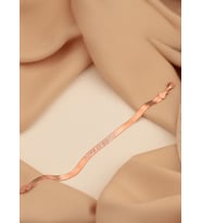 925 AYAR GÜMÜŞ Italyan Ezme Bileklik (Rose)