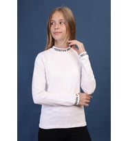 Toontoy Kız Çocuk Okul Tişört (Ekru)
