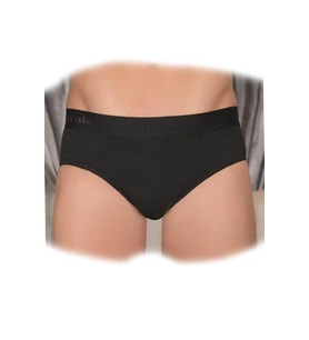 Erkek Modal Kalın Bel Lastikli 6 lı Slip Külot Berrak-4406 (Siyah)