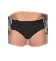 Erkek Modal Kalın Bel Lastikli 6 lı Slip Külot Berrak-4406 (Siyah)