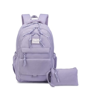 Smart Bags Sırt Çantası Okul Boyu Kalem Kutusu Hediyeli 3235 (Eflatun)