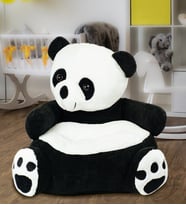 Panda Pelüş Bebek Çocuk Koltuğu (Siyah - Beyaz)