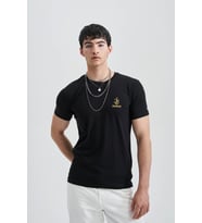 Beginning Composition Erkek Taş T-Shirt (Siyah)