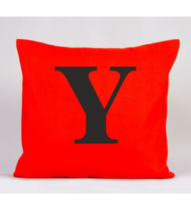 Y Harfli Yastık (Turuncu)