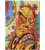 Cakapuzzle Illtürasyon Astronot Çiçekli Puzzle Yapboz MDF (Ahşap) (255 Parça)