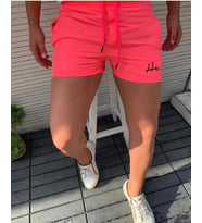 Düz Renk Moda Erkek Deniz Şortu (Pembe)