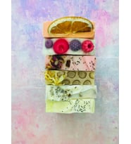 Doğal Elyapımı Sabun Seti / Handmade Natural Soap Set 5pcs (Kırmızı)
