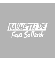Rahmetli de Fena Sollardı Araba Sticker siyah 17x6 CM (Beyaz)