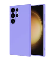Galaxy S24 Ultra Kılıf Mara Lansman İç Yüzeyi Kadife Kılıf (Lila)