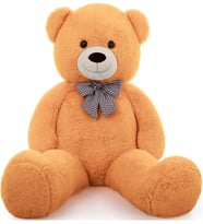 100 cm Papyonlu Peluş Ayıcık - % 100 Yerli Premium Kalite (Kahverengi)