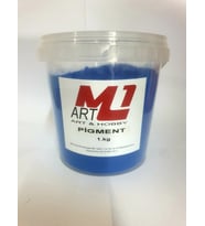 M1 ART Toz Pigment Boya 1.kg -epoksi Reçine-poliüretan Reçine-polyester Reçine Boyası (Mavi)