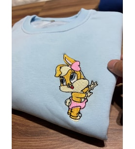 Fotoğraf İşlemeli Kapüşonlu-Fotoğraflı Sweatshirt-kişiye Özel (Mavi)