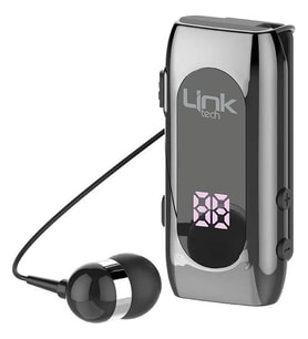 LİNKTECH V80 Makaralı Titreşimli SİLİKONLU Bluetooth Kulaklık (Gri)