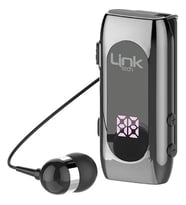 LİNKTECH V80 Makaralı Titreşimli SİLİKONLU Bluetooth Kulaklık (Gri)