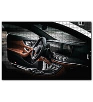 Cakapuzzle Mercedes Kokpit Deri Döşemeler Detay  Puzzle Yapboz MDF (Ahşap) (500 Parça)
