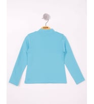 Toontoy Kız Çocuk Tnty Nakışlı Sweatshirt (Turkuaz)