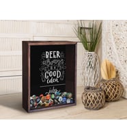 BK Gift Kişiye Özel İsimli Tarihli Bira Kapağı Koleksiyonu Ahşap Kumbara, Sevgiliyer Hediye, Ev Hediyesi, Arkadaşa Hediye, Tasarım Ahşap Kumbara (Model 5)