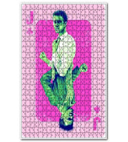 Cakapuzzle Fight Club Jack ve Tyler Joker Görseli Puzzle Yapboz MDF (Ahşap) (1000 Parça)