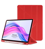 Microsonic Honor Pad X8 Pro Kılıf Origami Pencil Siyah (Kırmızı)