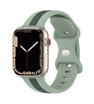 Apple Watch 10/11 42mm-38/40/41mm Kordon Line Ayarlanır Spor Kordon 2/3/4/5/6/se (Yeşil)