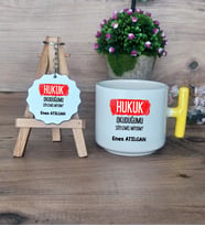  Hukuk Okuduğumu Söylemiş Miydim  Hediye Seti Kupa Bardak T Kulplu ve Anahtarlık Hukuk Öğrencisine Hediye (Model 5)