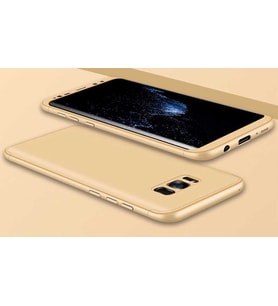 Galaxy S8 Plus Kılıf Zore Ays Full Koruma Kılıf (Gold)